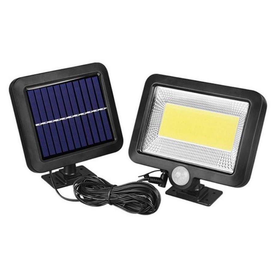 100 LED cu panou solar, senzor de miscare, rezistent la apa - ELA37624