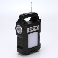 Kit solar GD8060 cu lanterna LED, 3 becuri, panou si USB pentru incarcare telefon