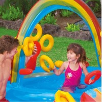 Piscina gonflabila cu tobogan si pulverizare apa