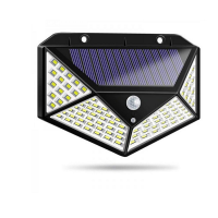 Set 2 Lampi solare cu 100 LED 2200 mAh, senzor de miscare, rezistente la apa
