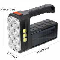 Lanterna LED Solara cu 3 moduri iluminare, 11 leduri
