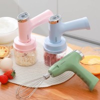 Mixer tocator 3 in 1, fara fir, pentru carne, fructe, legume, condimente