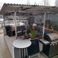 Folie 2 m x 10 m x 0,5 mm transparenta cristal inchidere terase, foisoare, ultra rezistenta