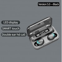 Casti Bluetooth Cu Display Dock Si Touch TWS Wireless BTH-F9-5, In Ear