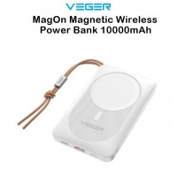 Baterie externa Magnetica Premium Veger V1151 10000mAh, Incarcare Wireless, 2 port USB, LED