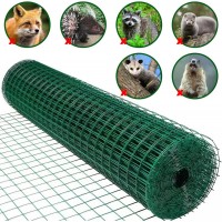 Plasa Sarma Sudata Plastifiata Verde 1m latime x 10 m lungime, ochi 13 x 13mm, grosime 1mm