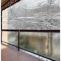 Folie cristal  1.4 m x 10 m x 0.3 mm transparenta, inchidere terase, foisoare, ultra rezistenta