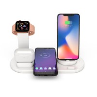 Stație de încărcare wireless multifuncțională 6 in 1 pentru telefon, ceas smart, casti