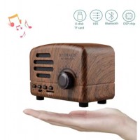 Boxa Retro Wood, Bluetooth, USB/TF, Baterie 1200 MAh