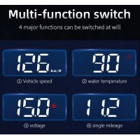 Head Up Display cu proiectie pe parbriz, OBD 2/OBDII, Alarma Automata