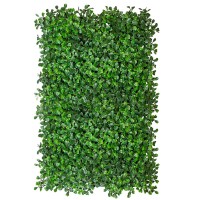 Panou verde din frunze artificiale Green Garden 40 x 60 cm, set 10 bucati