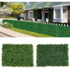 Panou verde din frunze artificiale Green Garden 40 x 60 cm, set 2 bucati