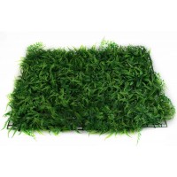 Panou verde din frunze artificiale Green Leaf 40 x 60 cm, set 10 bucati