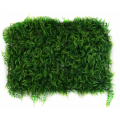 Panou verde din frunze artificiale Green Leaf 40 x 60 cm, set 2 bucati