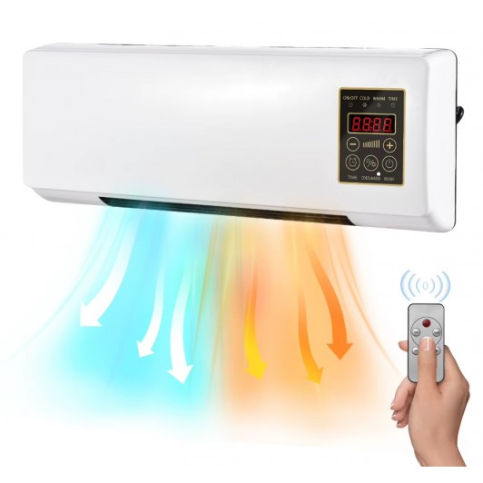Aer conditionat portabil racire/ incalzire, 1500W, termostat electronic, display LED, timer