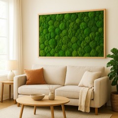 Licheni naturali stabilizati verzi 500 g, pentru decoruri si decoratiuni