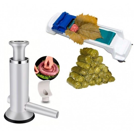 Set Aparat manual pentru carnati sau chiftele si Aparat sarmale Set Aparat manual pentru carnati sau chiftele si Aparat sarmale