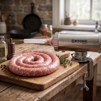 Aparat de facut Carnati ERTONE, 2.5 Kg, 3 palnii de 15, 19 si 22 mm, Inox