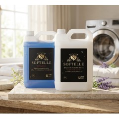 Set Detergent Rufe Spring Fresh 5L si Balsam Molle 5L, produse in Romania