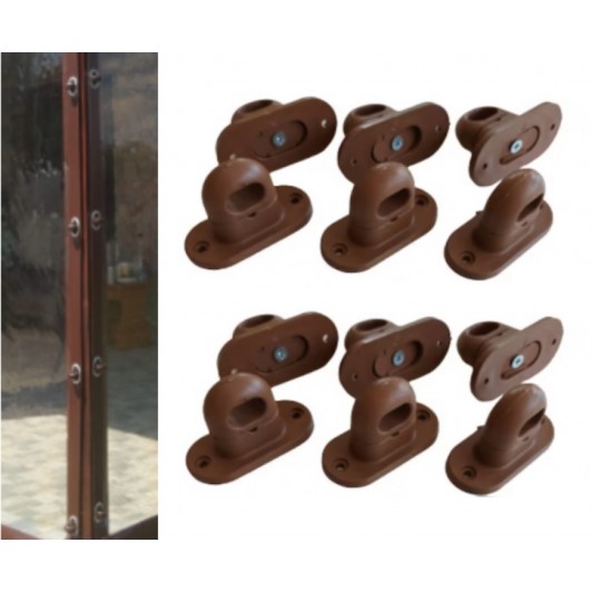 Set 15 bride rotative pentru montare folie terase Set 15 bride rotative pentru montare folie terase