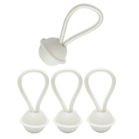 Set 4 corzi elastice cu bile pentru fixare / prindere prelate