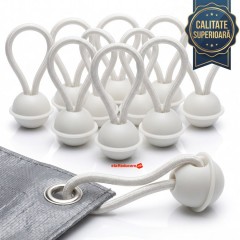 Set 10 corzi elastice cu bile pentru fixare/ pridere prelate