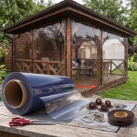 Folie cristal 1,4 m x 20 m x 0,4 mm transparenta, inchidere terase, foisoare, ultra rezistenta Folie cristal 1,4 m x 20 m x 0,4 mm transparenta, inchidere terase, foisoare, ultra rezistenta