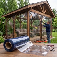 Folie cristal 1,4 m x 25 m x 0,3 mm transparenta, inchidere terase, foisoare, ultra rezistenta