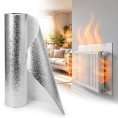 Folie reflectorizantă pentru calorifer 60 x 300 cm – Recuperare căldură Folie reflectorizantă pentru calorifer 60 x 300 cm – Recuperare căldură