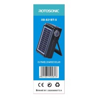 Radio portabil solar cu Bluethoot, MP3 Player si lanterna , AM/FM/SW , XB-821BT-s
