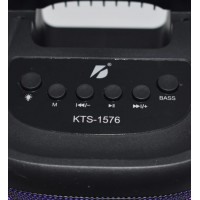 Boxa portabila radio ,bluetooth , joc de lumini KTS 1576 , 17.5 cm inaltime ,10W