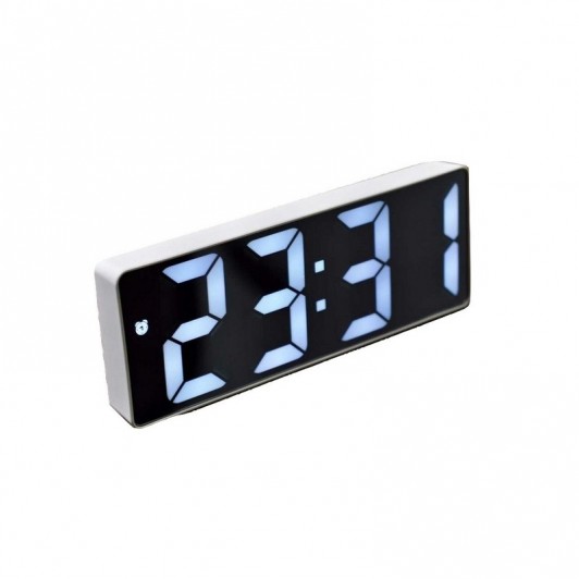 Ceas digital cu alarma de birou cu afisare LED pe display tip oglinda 712