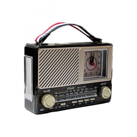 Radio cu 3 benzi AM ,FM ,SW , Bluetooth , ceas , mp3 ,lanterna si acumulator RD-311UBT