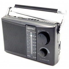 Radio cu Bluetooth,Mp3 ,4 benzi FM, LW ,SW1,SW2,alimentare 220v si baterii,Leotec 1808 unde lungi