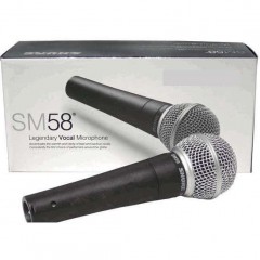 Microfon Vocal Supercardioid Dinamic cu fir SM 58 Shure , fara buton On/Off