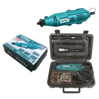 Mini polizor 130W set 100 accesorii Total Tools TG501032