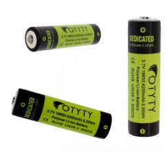 Set de 3 Acumulatori Li-Ion tip 18650, 4200 mAh, 3.7V, reincarcabil