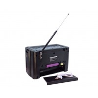 Radio portabil solar cu 8 benzi AM ,FM ,SW 1-6 ,Bluetooth,mp3 ,lanterna si acumulator FP-606-S