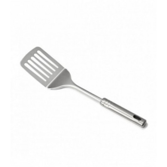 Spatula perforata din inox, 32.3 x 8 cm, Argintiu