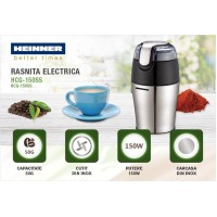 Rasnita electrica, HCG-150SS, 150W, Capacitate 50g, Inox