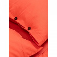 Lenjerie de pat pentru 2 persoane, Bumbac organic 100% 144TC, Coral