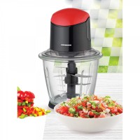 Tocator de legume, HMC-K500BKR, bol sticla 1.5L, sistem de siguranta, 500W