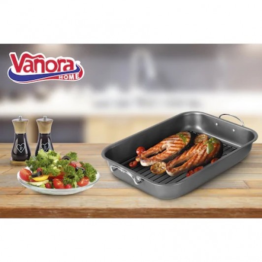 Tava pentru cuptor Vanora, cu grill, 39x29x6cm