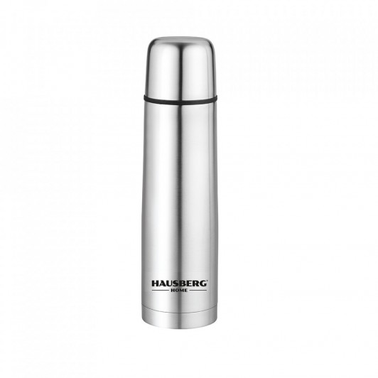 Termos Hausberg HB-H1454, capacitate 1000ml, forma glont Inox
