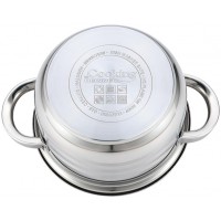 Oala cu capac Cooking by Myra, inox, inductie, 18 x 10.5 cm, 2.5 L