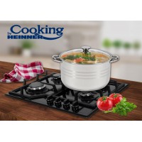 Oala cu capac Cooking by Myra, inox, inductie, 26 x 14.5 cm, 7 L