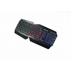 Tastatura gaming Andor, iluminare rainbow, carcasa metalica, design ergonomic, negru