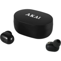 Casti In-Ear Akai, BTE-J15, Wireless, Bluetooth, Microfon, Negre