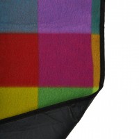 Patura picnic fleece, dimensiune 150×180 cm, model Happy multicolor