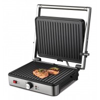 Grill electric SunsetGrill HEG-K2000SS, 2000W, Placi fixe cu invelis antiaderent